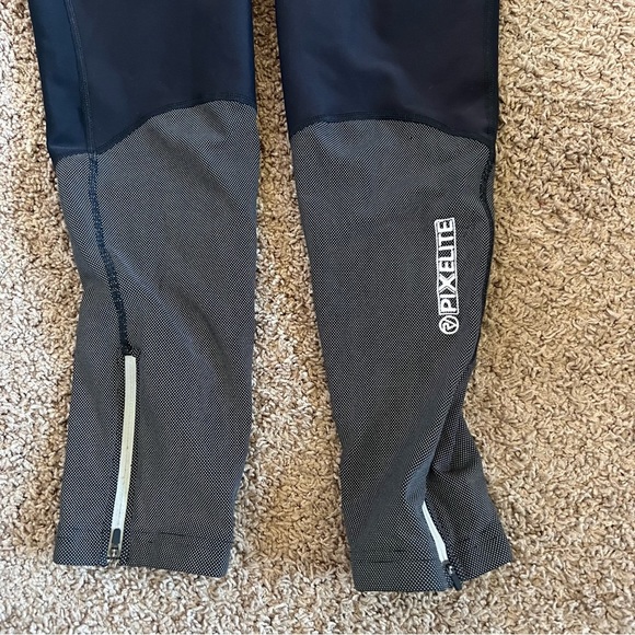 NWT Women’s Black Cycling Reflective Bib Tights with Padding Size 16 - Picture 5 of 16